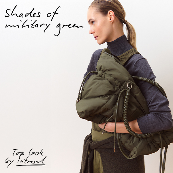 green puffer bag