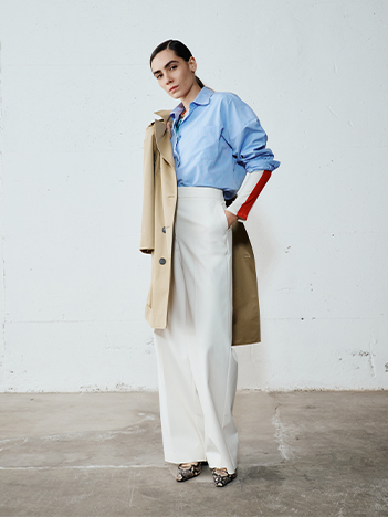 Camicia Over Azzurra Intrend