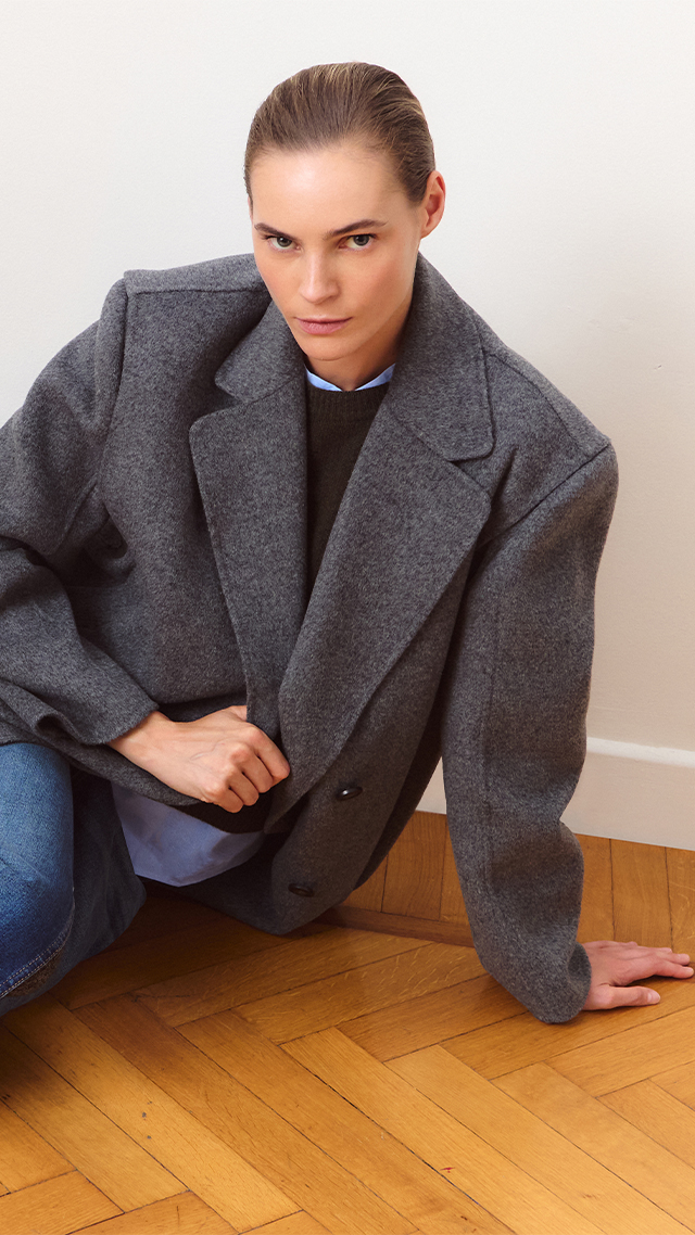grey coat